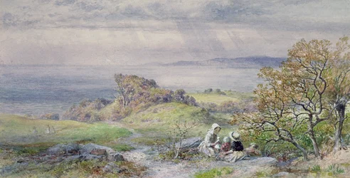 Coast Scene with Children in the Foreground, 19th Century